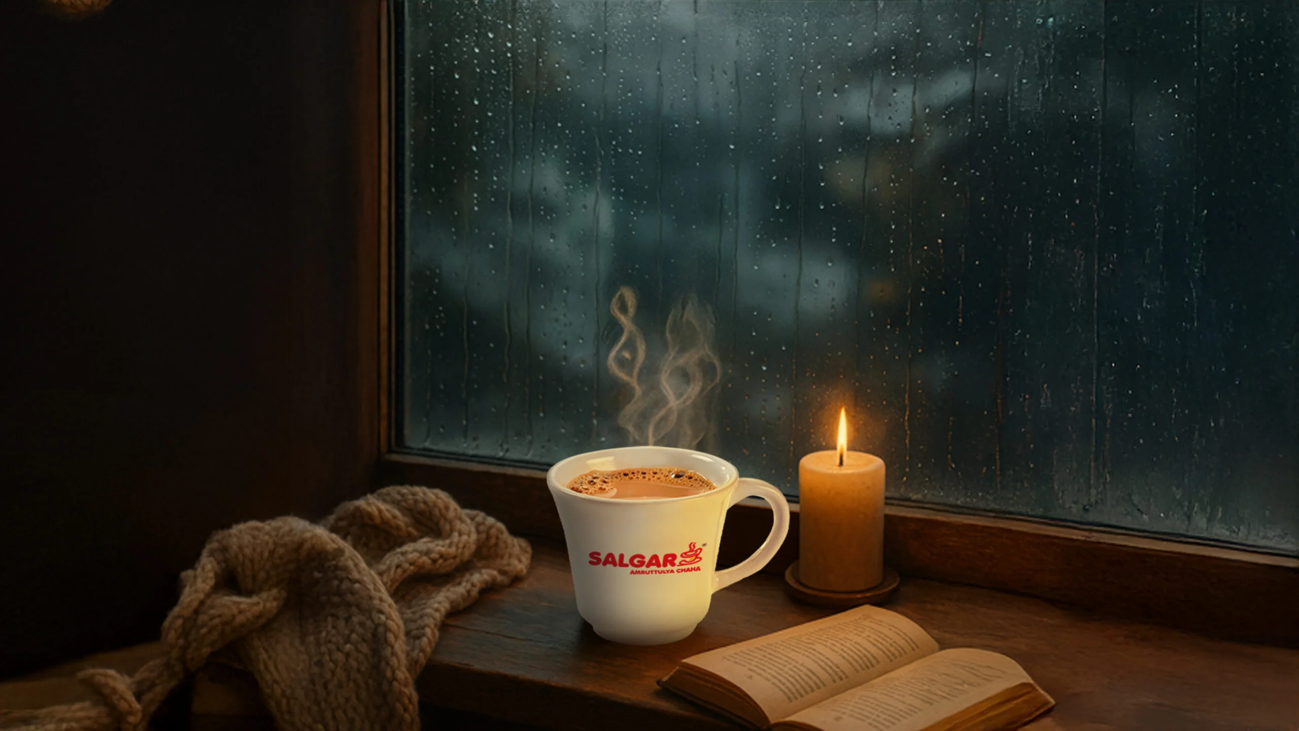 tea in rain
