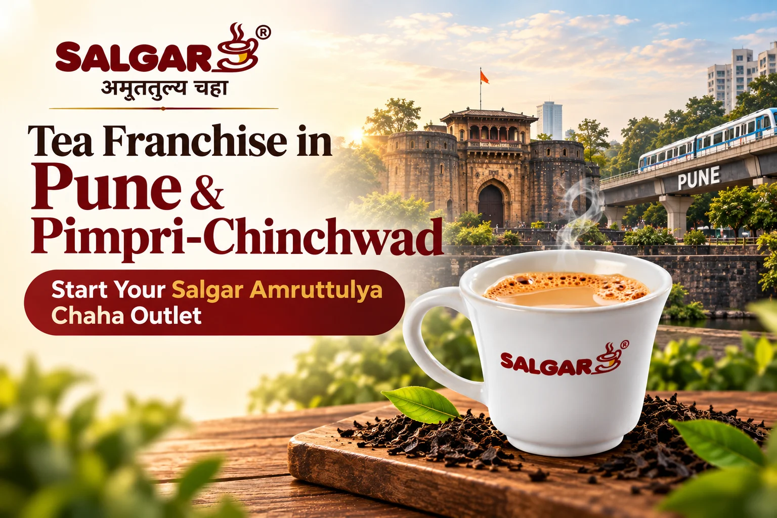 Tea Franchise Opportunity in Pune & PCMC - Salgar Amruttulya Chaha